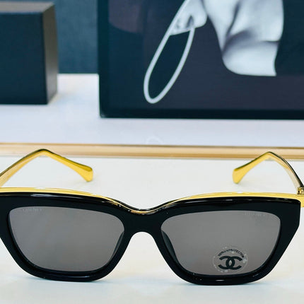 CHANEL 26S BLACK SQUARE FRAME IN ACETATE 408106