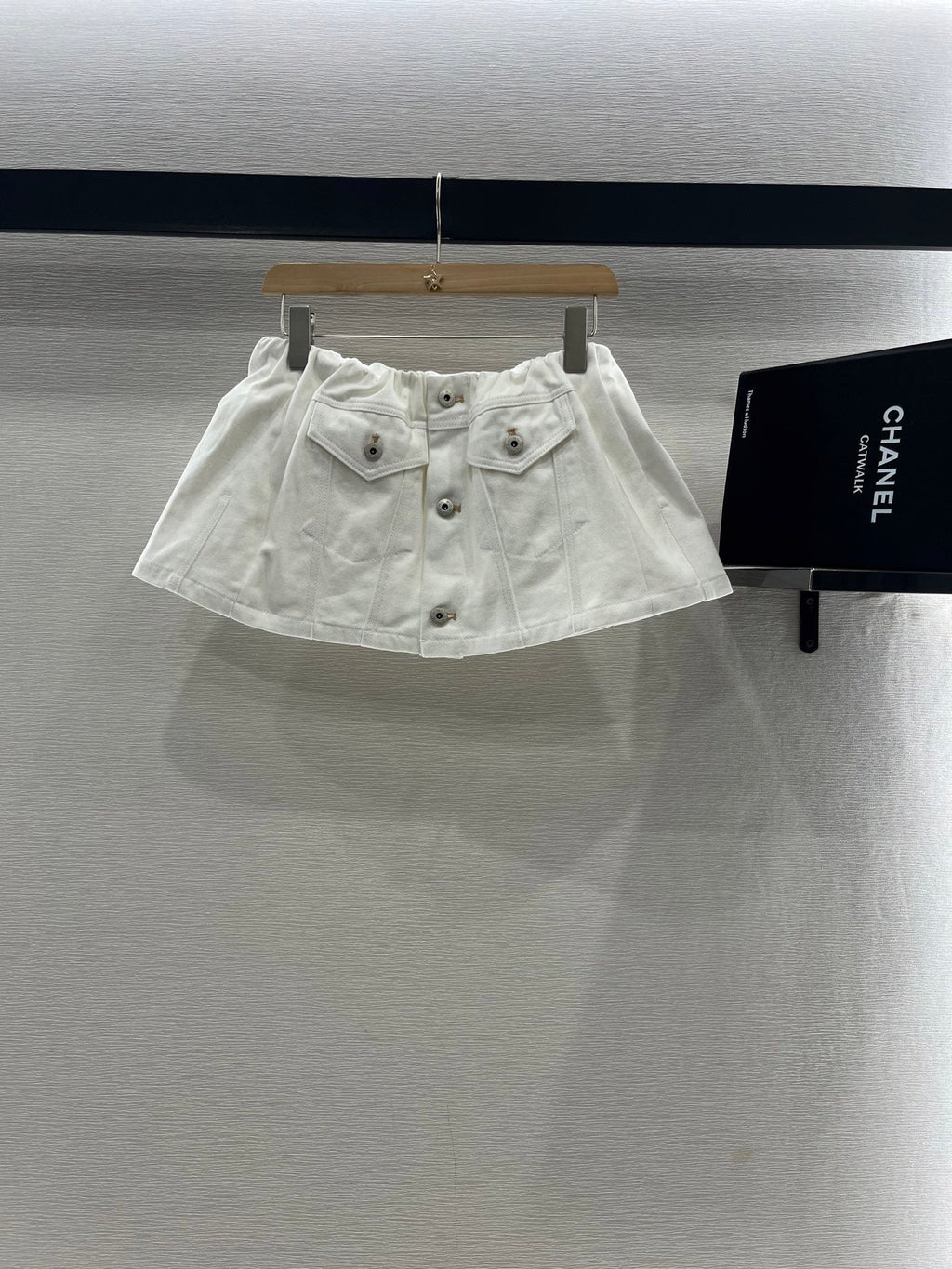 MIUMIU DENIM JACKET AND SKIRT SET 274647