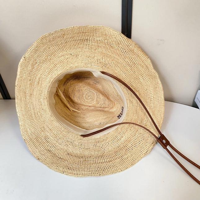 MIUMIU 26S RAFFIA COWBOY HAT 340568