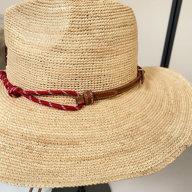 MIUMIU 26S RAFFIA COWBOY HAT 340568