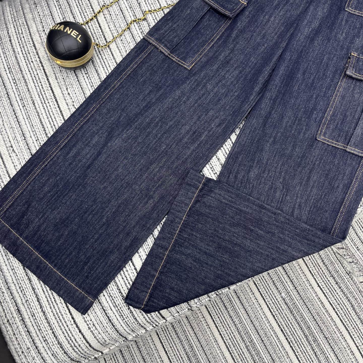 DIOR 26S WIDE-LEG DENIM CARGO PANTS 1377