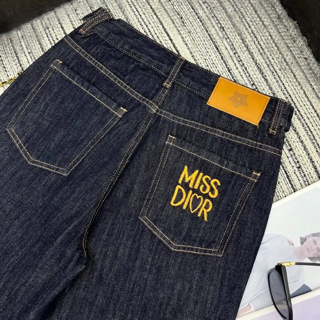 DIOR 26S WIDE-LEG DENIM CARGO PANTS 1377