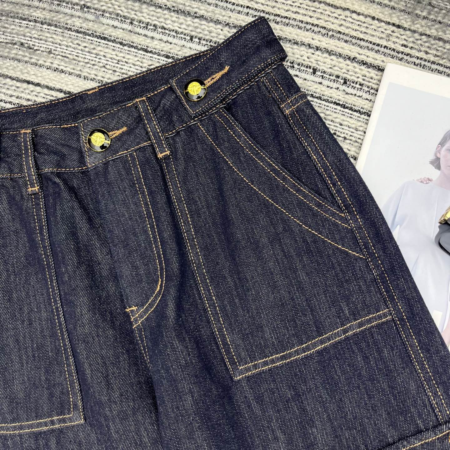 DIOR 26S WIDE-LEG DENIM CARGO PANTS 1377