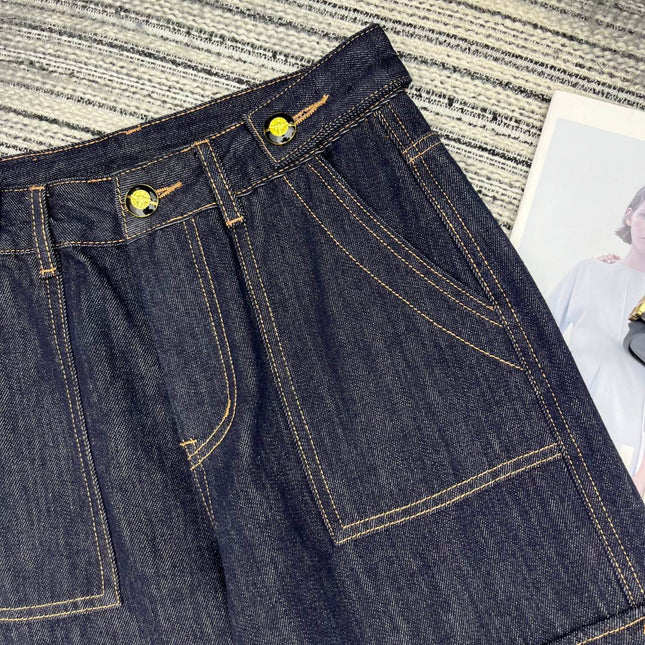 DIOR 26S WIDE-LEG DENIM CARGO PANTS 1377