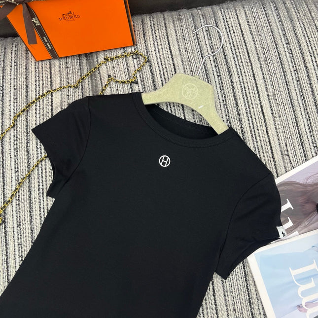 HERMES 26S SHORT SLEEVED CREW NECK T-SHIRT 495