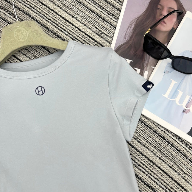 HERMES 26S SHORT SLEEVED CREW NECK T-SHIRT 494