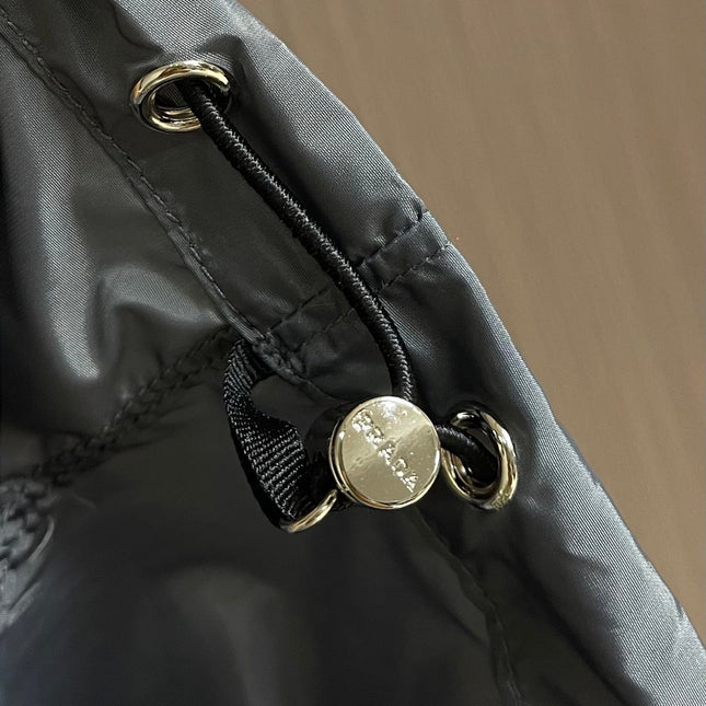PRADA 26S SHORT-SLEEVE ZIP-UP SHIRT 1035
