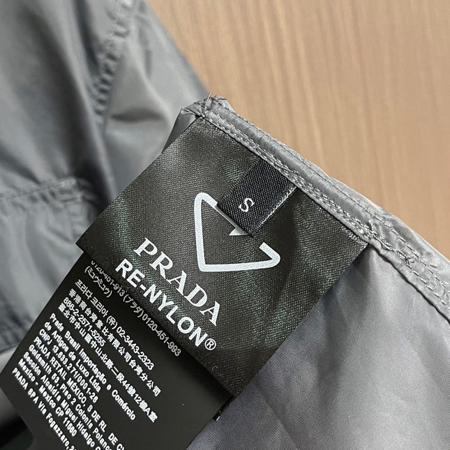 PRADA 26S SHORT-SLEEVE ZIP-UP SHIRT 1035