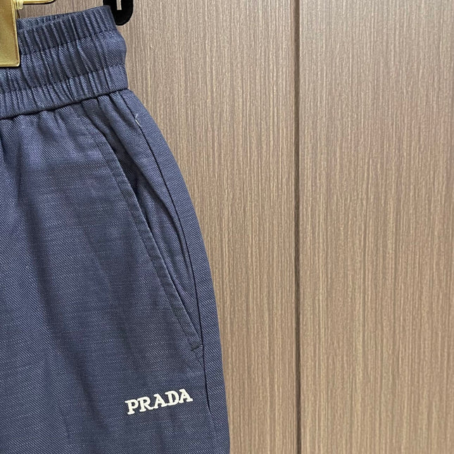 PRADA 26S WIDE-LEG STRAIGHT TROUSERS 1023