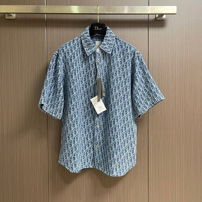 DIOR 26S JACQUARD DENIM SHIRT 1297