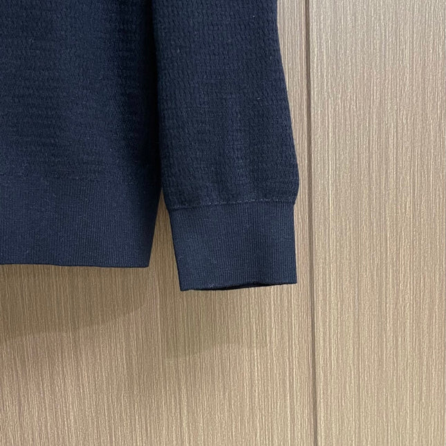 LORO PIANA 26S LONG-SLEEVE KNIT POLO SWEATER 910