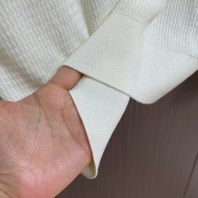 LORO PIANA 26S LONG-SLEEVE KNIT POLO SWEATER 909