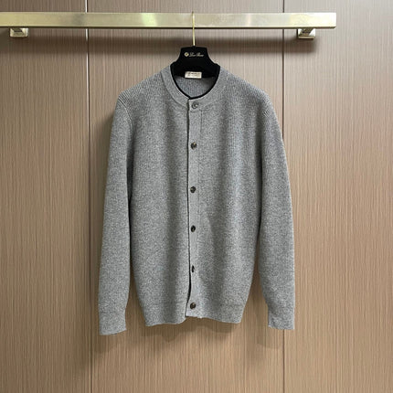 LORO PIANA 26S CREW-NECK KNIT CARDIGAN 906