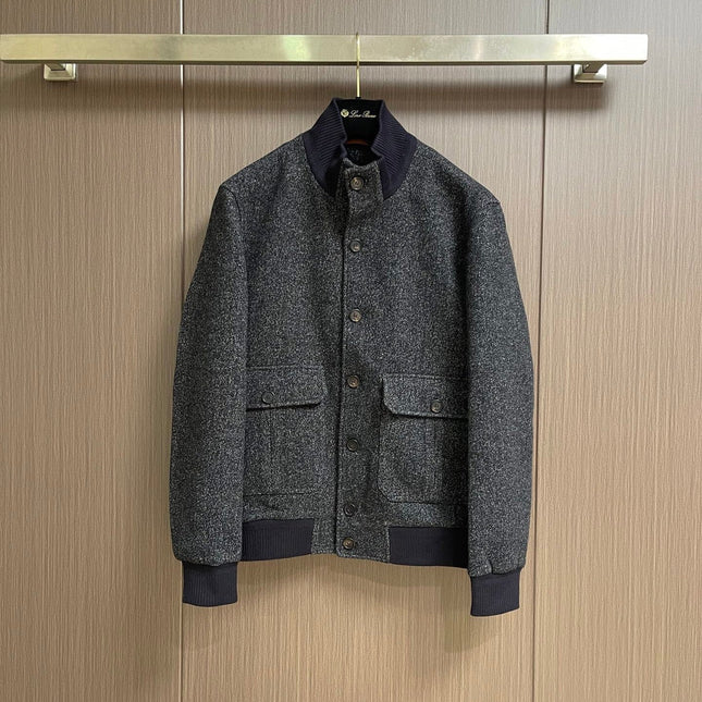 LORO PIANA 26S STAND-COLLAR JACKET 886