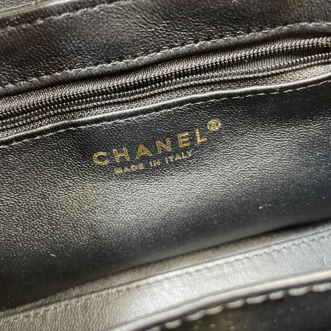 CHANEL 26S MINI KELLY BAG 19 IN BLACK CALFSKIN
