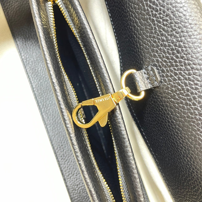CHANEL 26S BAGUETTE BAG 31 IN BLACK CAVIAR CALFSKIN