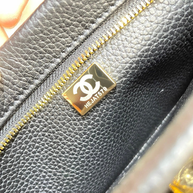 CHANEL 26S BAGUETTE BAG 31 IN BLACK CAVIAR CALFSKIN