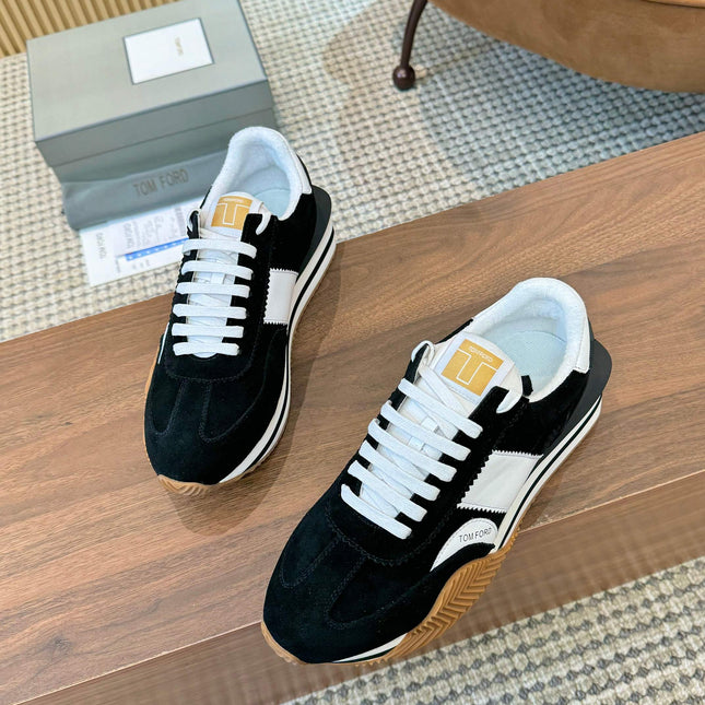 TOM FORD SNEAKERS IN BLACK SUEDE 432171