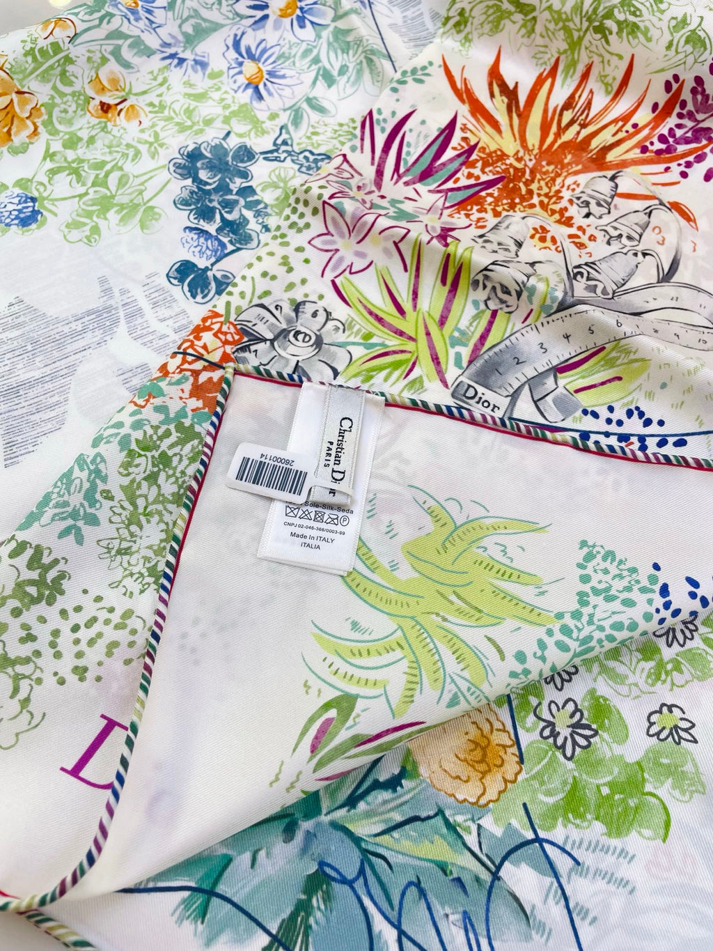 DIOR 26S SCARF 90CM IN SILK 318394