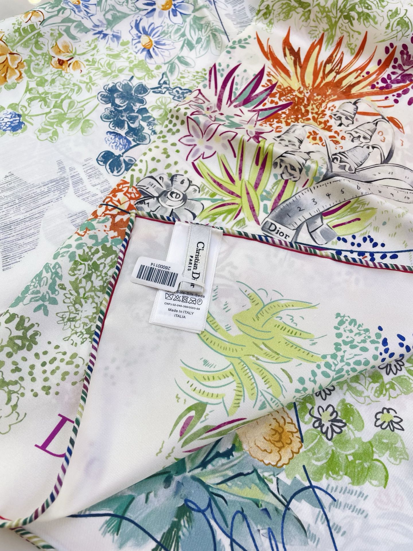 DIOR 26S SCARF 90CM IN SILK 318394
