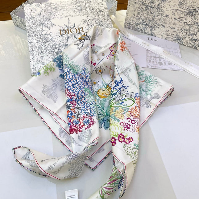DIOR 26S SCARF 90CM IN SILK 318394
