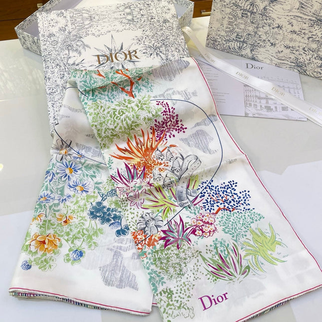 DIOR 26S SCARF 90CM IN SILK 318394