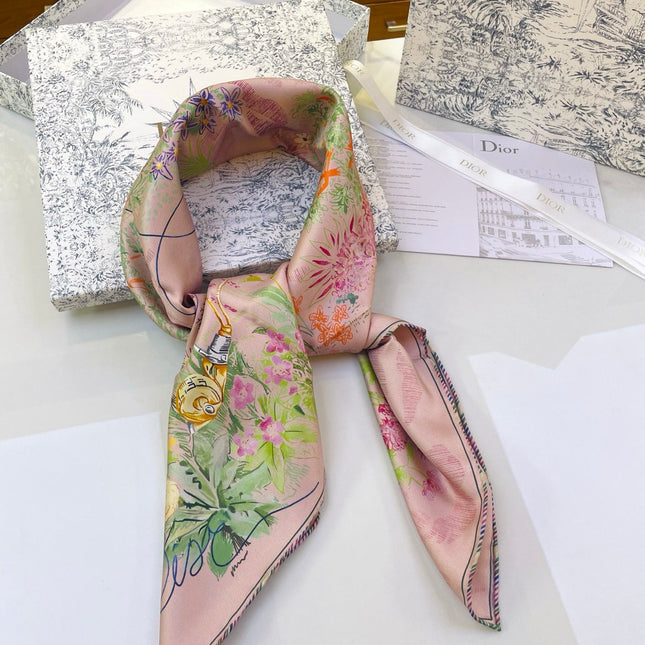 DIOR 26S SCARF 90CM IN SILK 318396