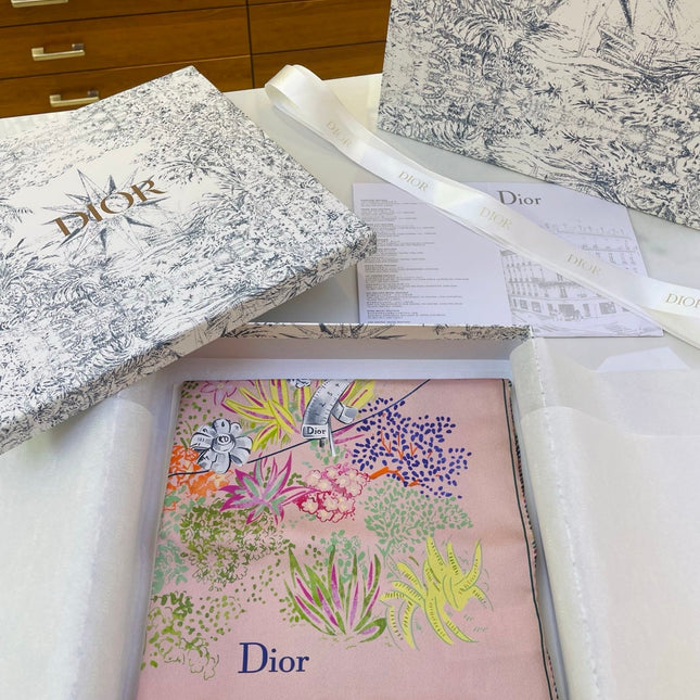 DIOR 26S SCARF 90CM IN SILK 318396