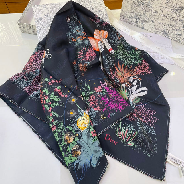 DIOR 26S SCARF 90CM IN SILK 318395