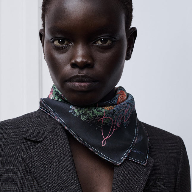 DIOR 26S SCARF 90CM IN SILK 318395