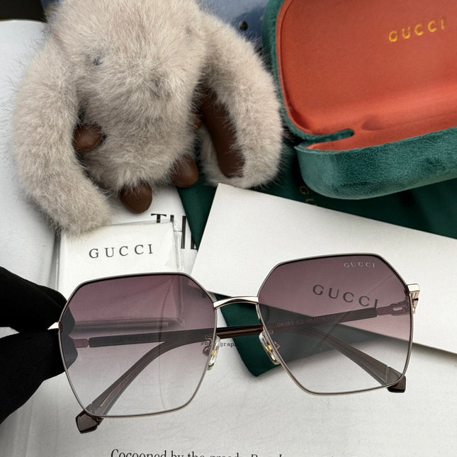 OVERSIZED SQUARE FRAME SUNGLASSES G1639 IN METAL