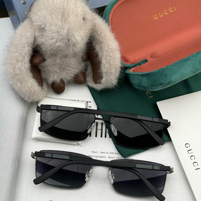 RECTANGULAR FRAME SUNGLASSES G51806 IN METAL