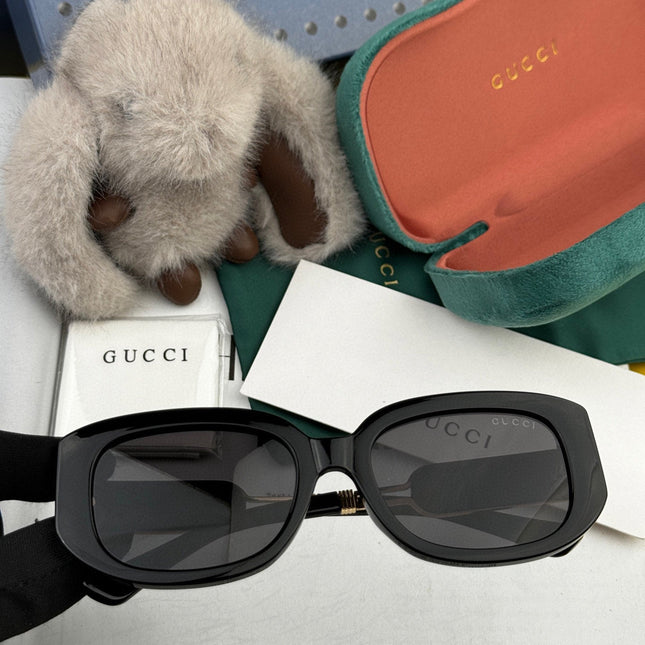 RECTANGULAR FRAME SUNGLASSES G0320 IN ACETATE
