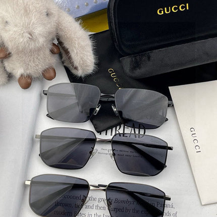 RECTANGULAR FRAME SUNGLASSES G5227 IN METAL