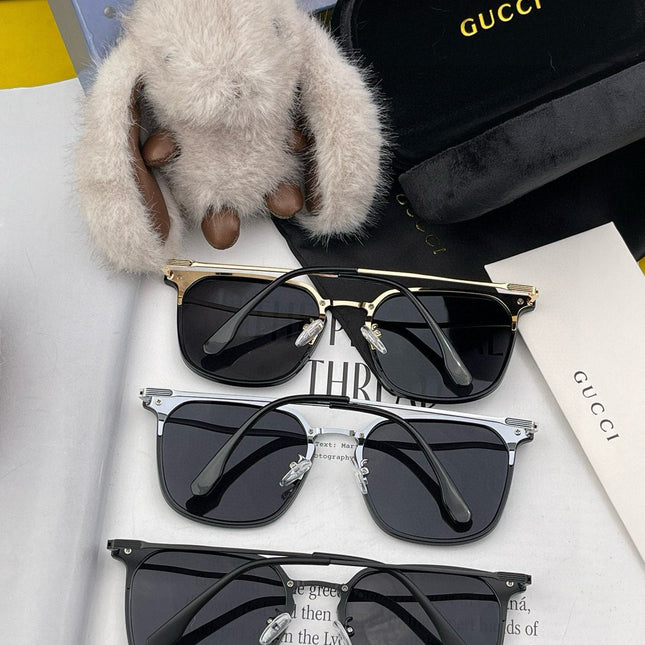 SQUARE FRAME SUNGLASSES G81937 IN ACETATE AND METAL