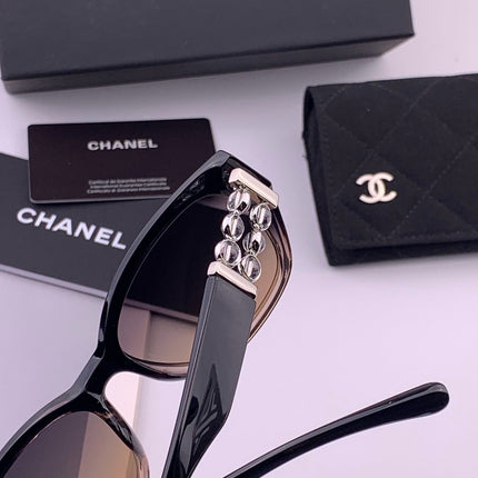 CHANEL 26S BLACK RECTANGULAR FRAME IN ACETATE 406782