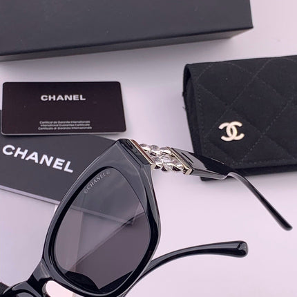 CHANEL 26S BLACK RECTANGULAR FRAME IN ACETATE 406783