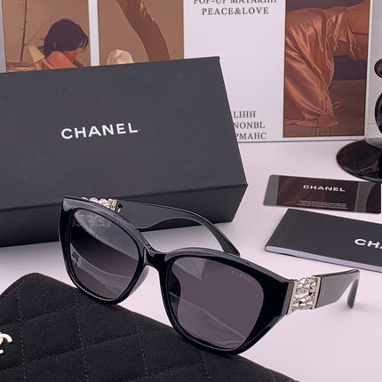 CHANEL 26S BLACK RECTANGULAR FRAME IN ACETATE 406783