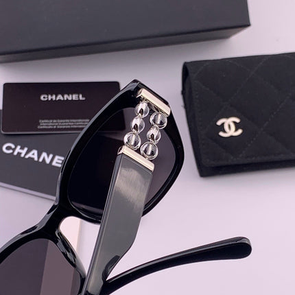CHANEL 26S BLACK RECTANGULAR FRAME IN ACETATE 406783