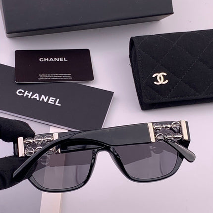 CHANEL 26S BLACK RECTANGULAR FRAME IN ACETATE 406783