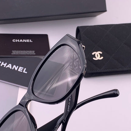 CHANEL 26S BLACK RECTANGULAR FRAME IN ACETATE 406783