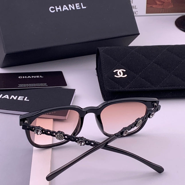 CHANEL 26S ROUND RECTANGULAR SUNGLASSES IN ACETATE 408288