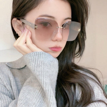 CHANEL 26S RIMLESS SQUARE FRAME IN ACETATE 411852
