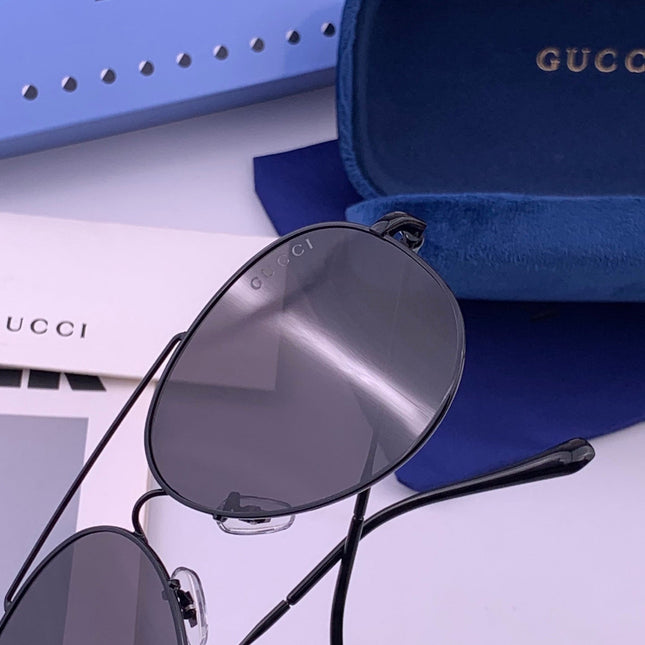 GUCCI 26S AVIATOR FRAME IN METAL 424700
