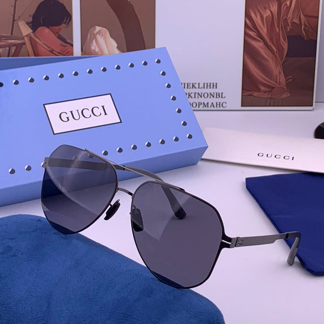 GUCCI 26S AVIATOR FRAME IN METAL 426429