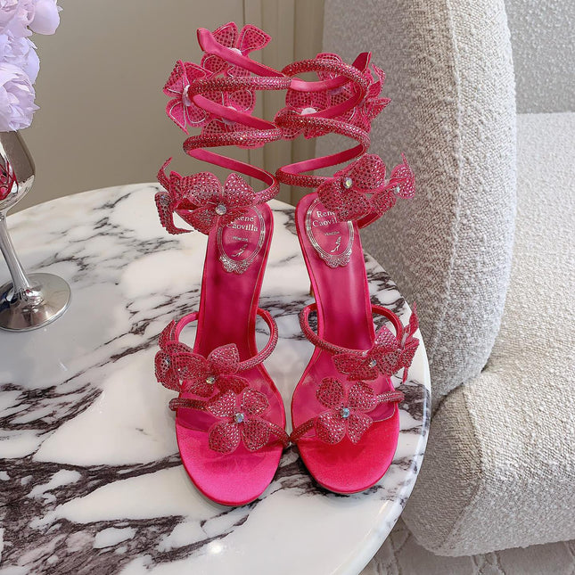 FLORIANE BRIGHT PINK SANDAL 95 MM