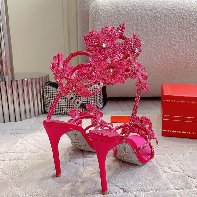 FLORIANE BRIGHT PINK SANDAL 95 MM