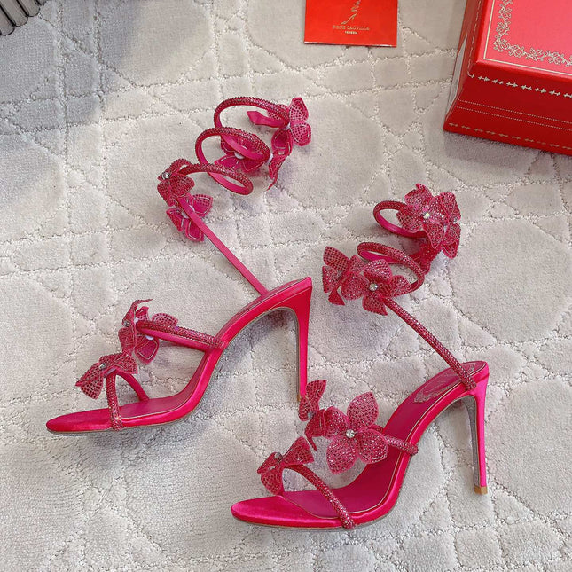 FLORIANE BRIGHT PINK SANDAL 95 MM