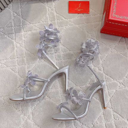 FLORIANE SILVER SANDAL 95 MM