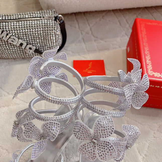 FLORIANE SILVER SANDAL 95 MM